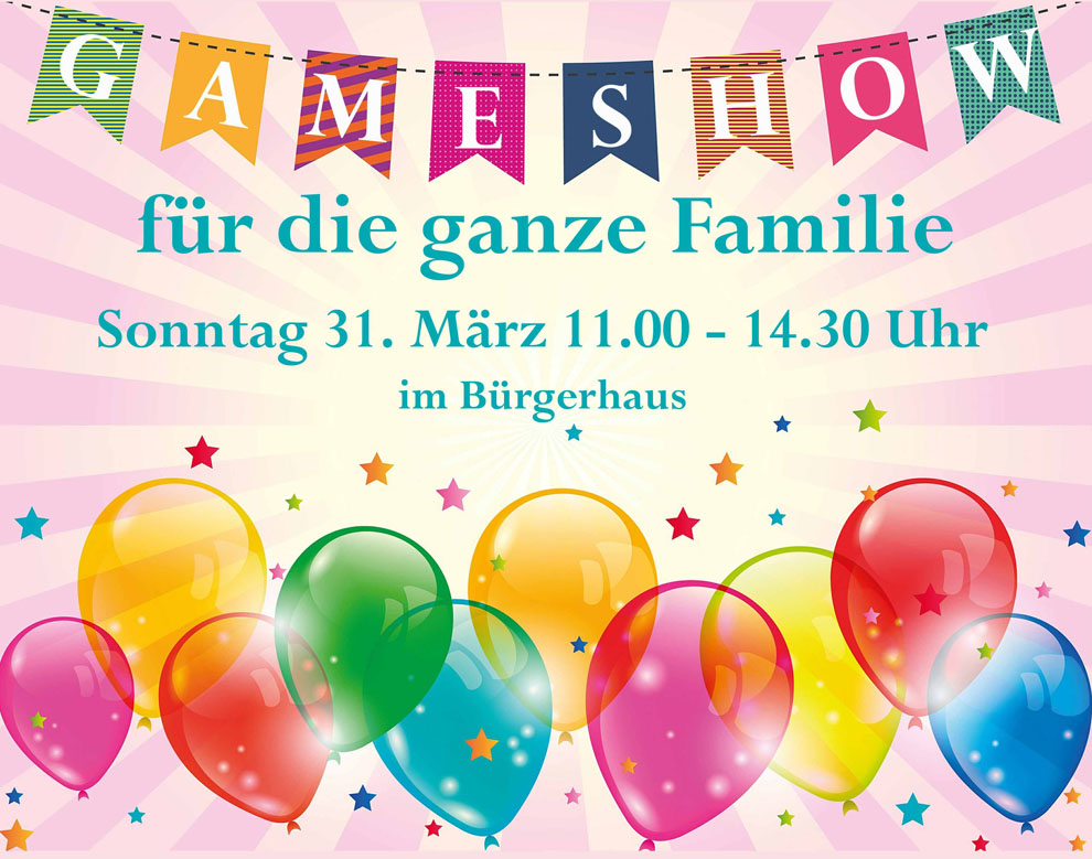 Gameshow für die ganze Familie, 31.03.2019